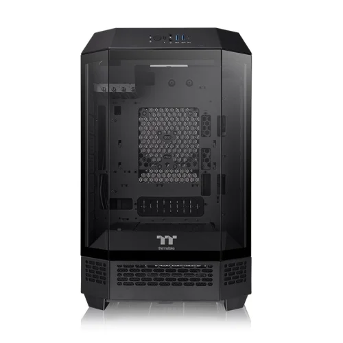 Кутия за компютър Thermaltake Tower 300 Black Micro Tower, прозрачен страничен капак