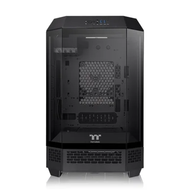 Кутия за компютър Thermaltake Tower 300 Black Micro Tower, прозрачен страничен капак