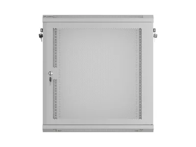 Lanberg rack cabinet 19" wall-mount 12U/600x450 with perforated door grey (flat pack)