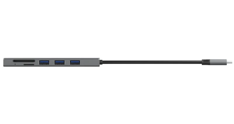 TRUST Halyx Fast USB-C Hub & Card Reader