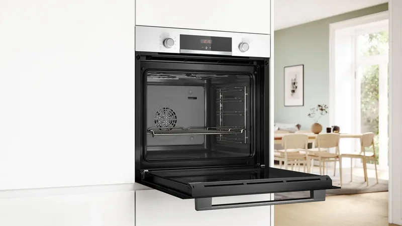Bosch HBA534BW3 SER4, Oven A+, ecoClean back+Hydro, 7 HM, 1 lvl rail, White