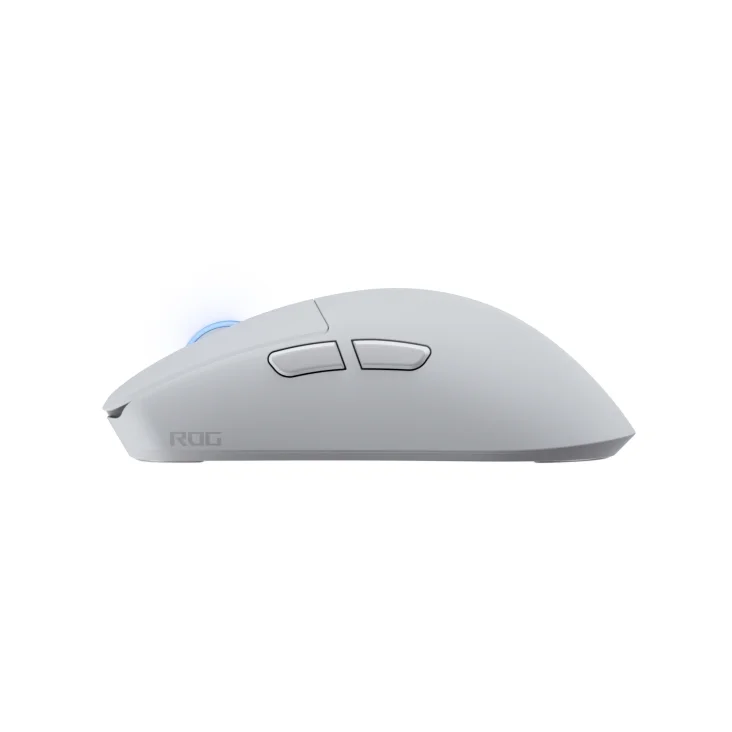 Asus ROG Harpe II Wireless Esports Gaming Mouse, 48g Lightweight, Symmetrical, AimPoint Pro 42K Optical Sensor, Optical Switches, 8K Polling, 5 Programmable Buttons, FPS Games (Moonlight White)