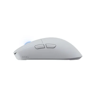 Asus ROG Harpe II Wireless Esports Gaming Mouse, 48g Lightweight, Symmetrical, AimPoint Pro 42K Optical Sensor, Optical Switches, 8K Polling, 5 Programmable Buttons, FPS Games (Moonlight White)
