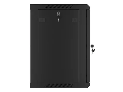 Lanberg rack cabinet 19" wall-mount 12U/600x450 for self-assembly with metal door black (flat pack)