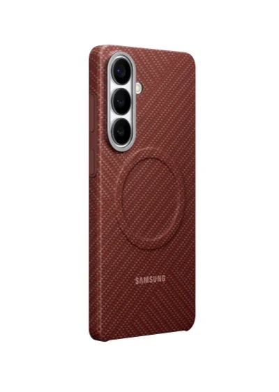 Калъф Samsung S26+ Carbon Magnet, коралово червен
