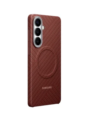Калъф Samsung S26+ Carbon Magnet, коралово червен