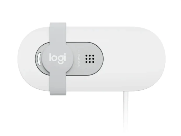 Уеб камера LOGITECH – Brio 100, Full HD, бяла