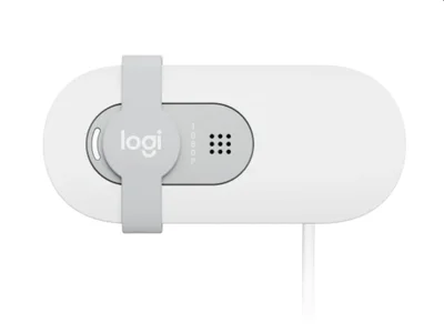 Уеб камера LOGITECH – Brio 100, Full HD, бяла