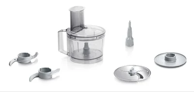 Bosch MCM3100W, Kitchen machine, MultiTalent 3, 800 W, BPA, plastic bowl 2.3 l , Double-sided stainless steel disc for cutting and shredding, Dough attachment, white