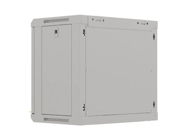 Lanberg rack cabinet 19" wall-mount 9U/540x350 (flat pack) with glass door grey