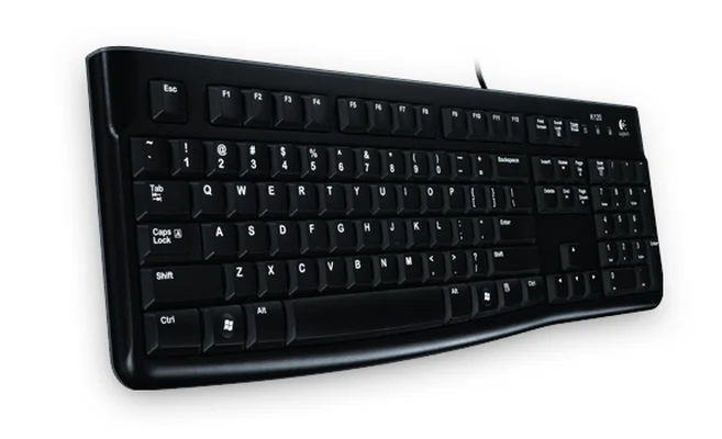 Клавиатура Logitech – K120, с кабел, черна
