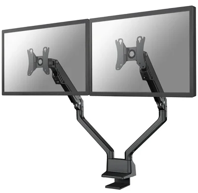Стойка за монитор NEOMOUNTS BY NEWSTAR FPMA-D750D за 2 дисплея, 10"–32", VESA 75x75/100x100, черна