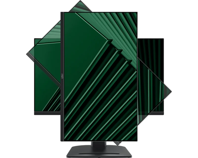 MSI PRO MP275PG, 27", 1ms, 100Hz, IPS, 1920x1080 (FHD), 16:9, FLAT, Adaptive-Sync, MSI Power Link, EyesErgo, 78% SRGB, AG, 300 nits, 1000:1, DP (1.2a), HDMI 1.4b, VGA, Line-in, Speakers 2x2W, Pivot, Heigh Adj. 130 mm, VESA, Black, 6.03kg