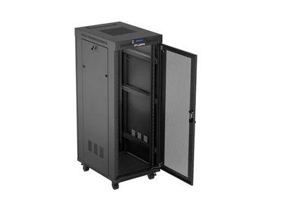 Lanberg rack cabinet 19" free-standing 32U/600X800 (FLAT PACK) with mesh door LCD black