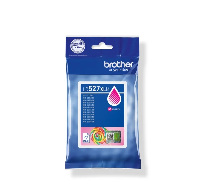 Brother LC527XLM  Magenta Ink Cartridge for MFCJ5010DW/MFCJ5110DW - 2000 page yield