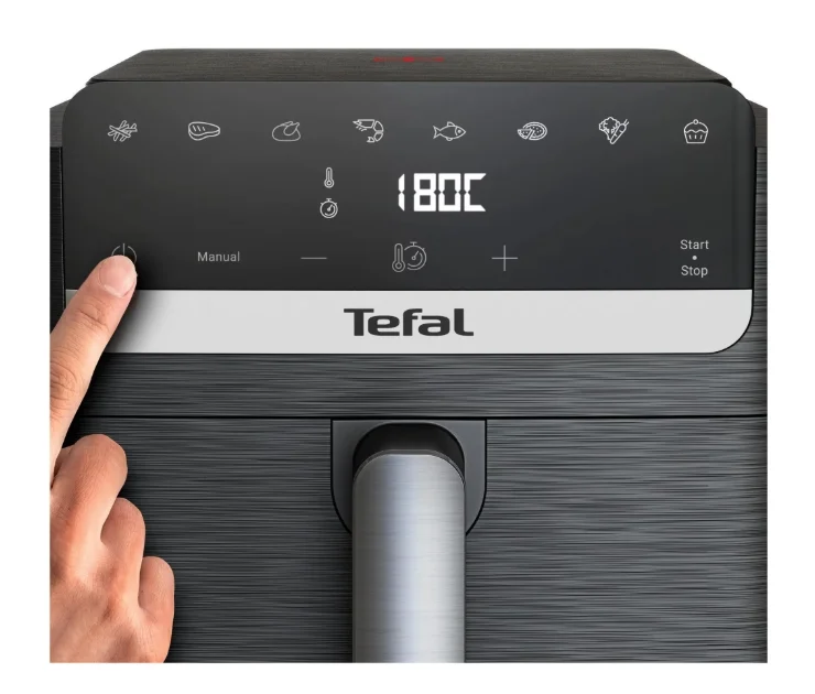 Фритюрник с горещ въздух Tefal Easy Fry Mega Compact EY8618E0 7.5L, 2020W, LED дисплей, Черен