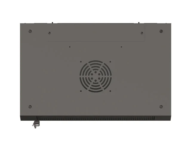 Lanberg rack cabinet 19" wall-mount 9U/540x350 (flat pack) with glass door black