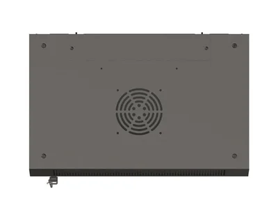 Lanberg rack cabinet 19" wall-mount 9U/540x350 (flat pack) with glass door black