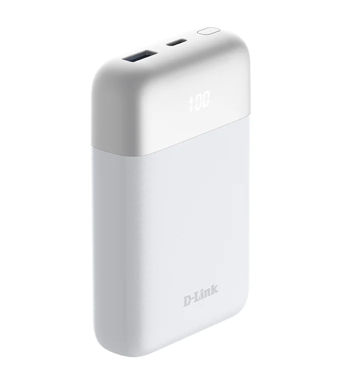 Външна батерия D-Link 10000mAh Бяла