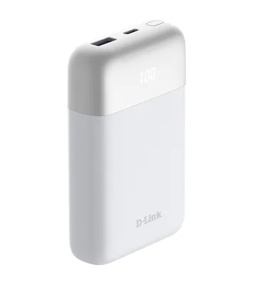 Външна батерия D-Link 10000mAh Бяла