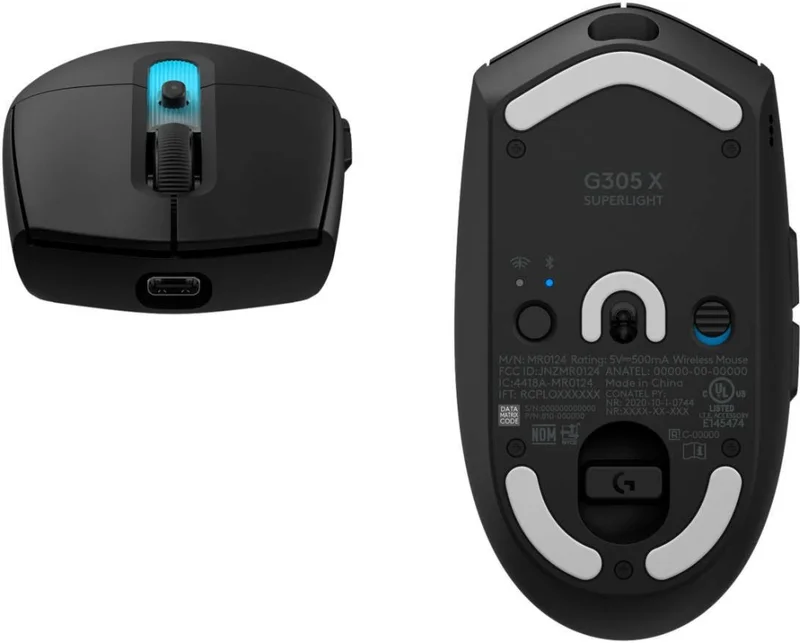Logitech G305 X  Mouse, Superlight, BLACK-2.4GHZ-N/A-EER2-933-#933
