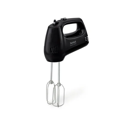 Tefal HT310838, Hand Mixer, 300W, 5 Speeds + turbo,  2 Beaters, 2 Dough hooks, black