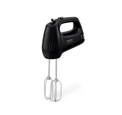Tefal HT310838, Hand Mixer, 300W, 5 Speeds + turbo,  2 Beaters, 2 Dough hooks, black