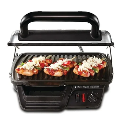 Грил Tefal GC306012 UltraCompact 600 Comfort, 2000W, 3 позиции, 600см², незалепващи алуминиеви плочи, свалящи се плочи