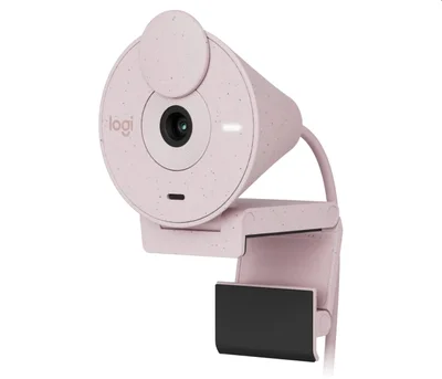 Уеб камера Logitech Brio 300 Full HD, Rose, USB