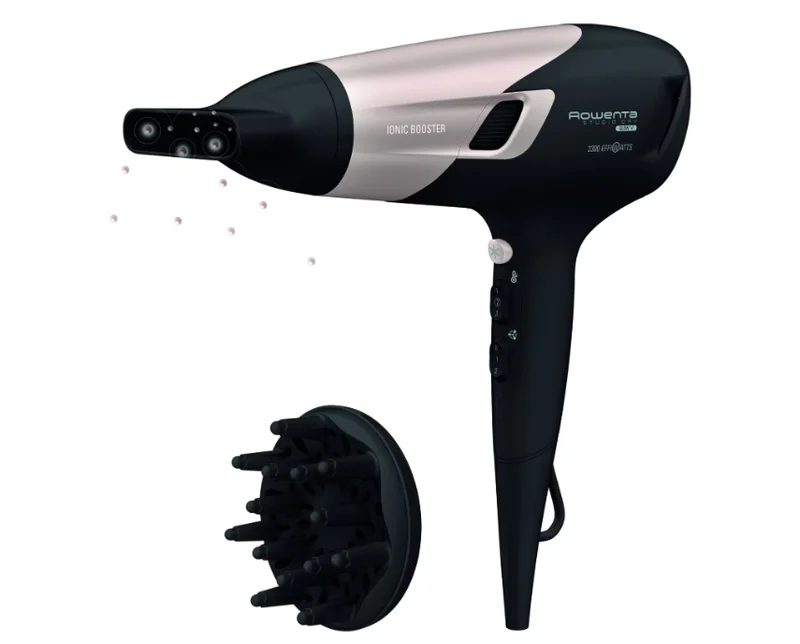 Сешоар Rowenta CV5831F0 Studio Glow 2300W Черен/Розов