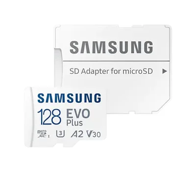 Samsung 128GB micro SD Card EVO Plus with Adapter, Class10, Transfer Speed up to 160MB/s