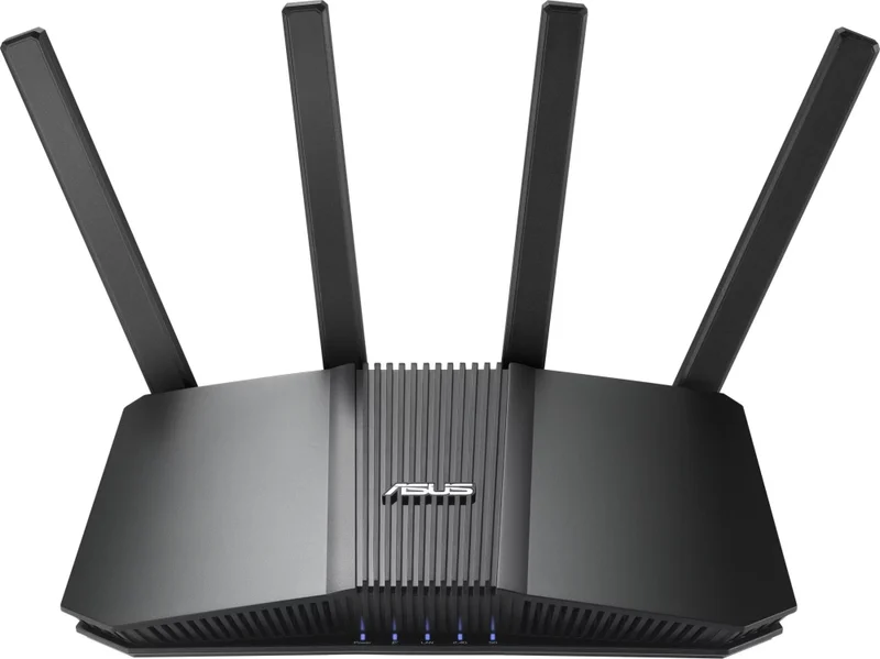 Рутер ASUS RT-BE55 BE3600 WiFi 7 AiMesh, 4K-QAM, MLO, 2.5G WAN, 4x1G LAN, мрежова защита, родителски контрол, VPN, черен