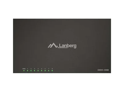 Суич Lanberg DSM1-1008 8 порта 1000Base-T метален корпус