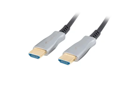 HDMI кабел Lanberg v2.0 30m оптичен, черен