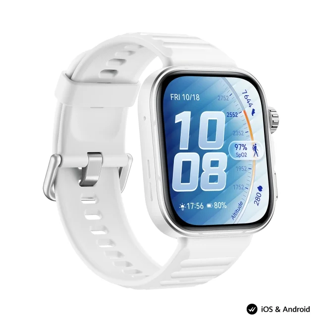 Смарт часовник Huawei Watch Fit 5 Pro Niki-B29FS, 1.92" AMOLED, GPS, бял/сребрист
