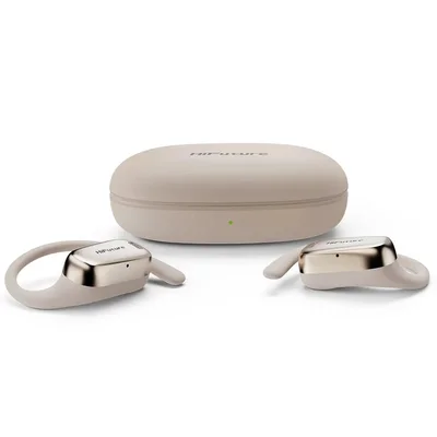 Слушалки HiFuture Sonify Champagne Gold, Open Ear Comfort, Bluetooth 5.4, 4 микрофона, ENC, 20 ч работа, IPX5, 15mm драйвер