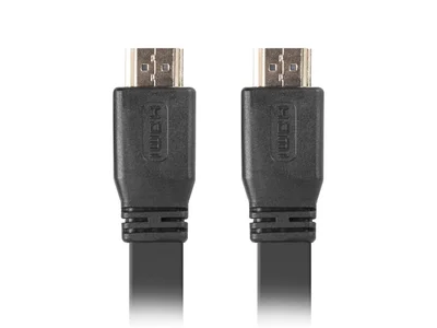 HDMI кабел Lanberg 2.0 1m, 4K, плосък, черен