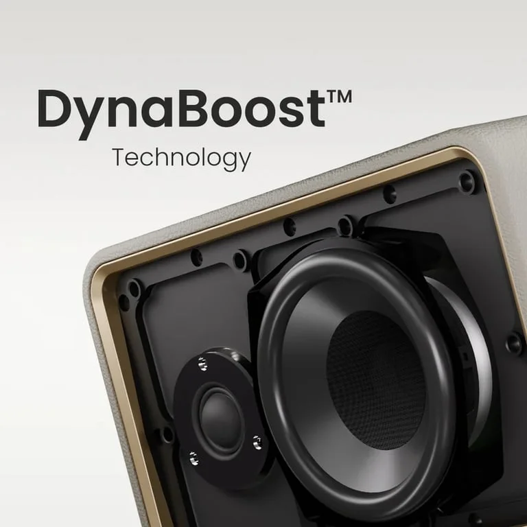 HiFuture Passion X Latte, 100W Output (Max.Power), Built-in Powerful DSP with DynaBoost Technology, Crafted Wood Cabin, Wireless 5.4, Two-Way Full Range Speaker System, Built-in 8000mAh High-Performance Battery System, Pair to Stereo Sound System (TWS Mo