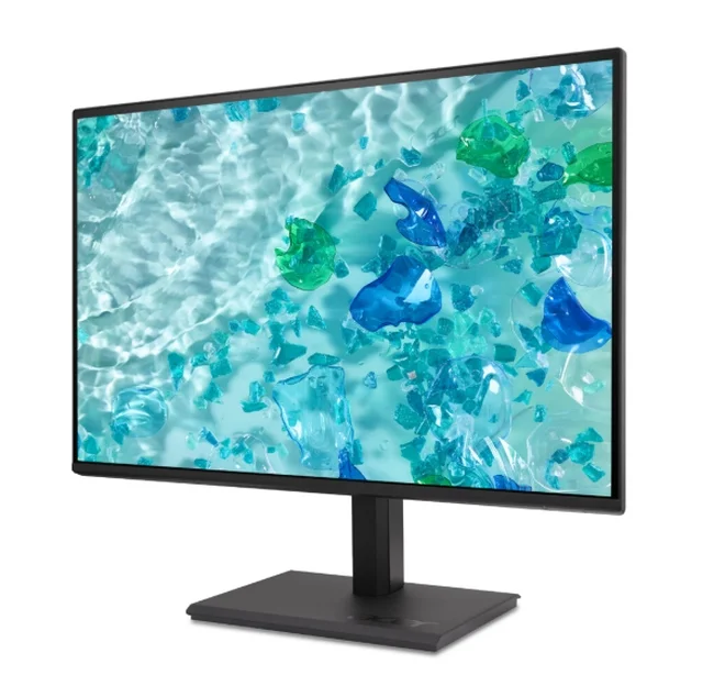 Acer Vero B247YGbmiprx, 23.8" FHD (1920x1080), IPS, 120Hz, 100M:1, 250nits, 4ms (GTG), 99% sRGB, HDMI, VGA, DP, Audio In/Out, Flicker-Less, BlueLightShield, ZeroFrame, Speakers 2x2W, ERGOstand, TUV, Energy Class C, VESA, Black, 3Y