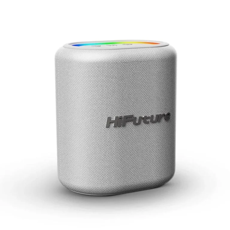 Тонколона HiFuture Vocalist100 Silver Bluetooth 5.3, 20W, караоке, 2 безжични микрофона, 4000mAh батерия, RGB осветление