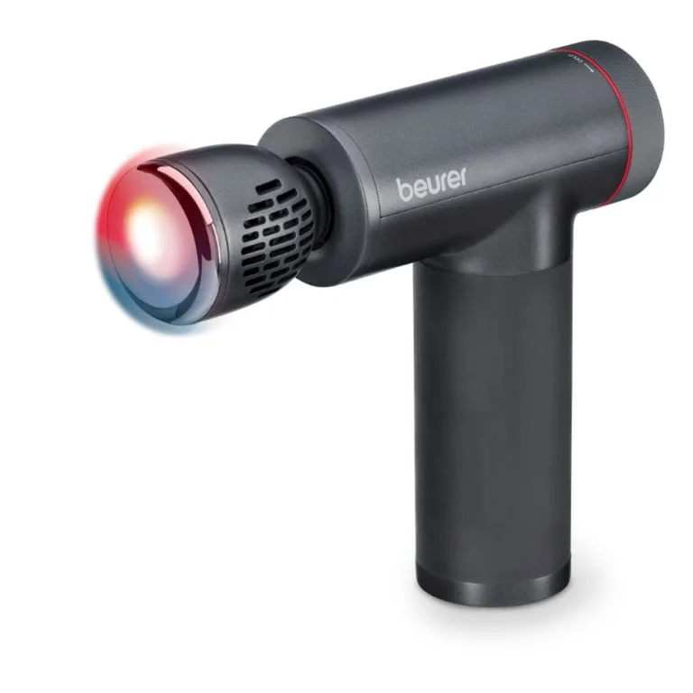 Beurer MG 195 Hot & Cold massage gun, 7 high-quality massage attachments, 9 intensity levels, Up to 4.5 h running time, LED display, Storage case