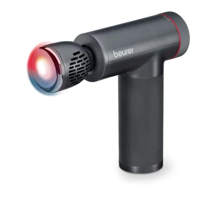 Beurer MG 195 Hot & Cold massage gun, 7 high-quality massage attachments, 9 intensity levels, Up to 4.5 h running time, LED display, Storage case