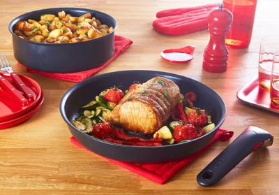 Tefal L1539053 Easy Cook & Clean 10pcs set : FP24/28 + SCP 16/20 with lids + sautepan 24 with lid  + 2 handles