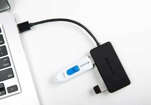 USB хъб Transcend – 4 порта, USB 3.1 Gen 1