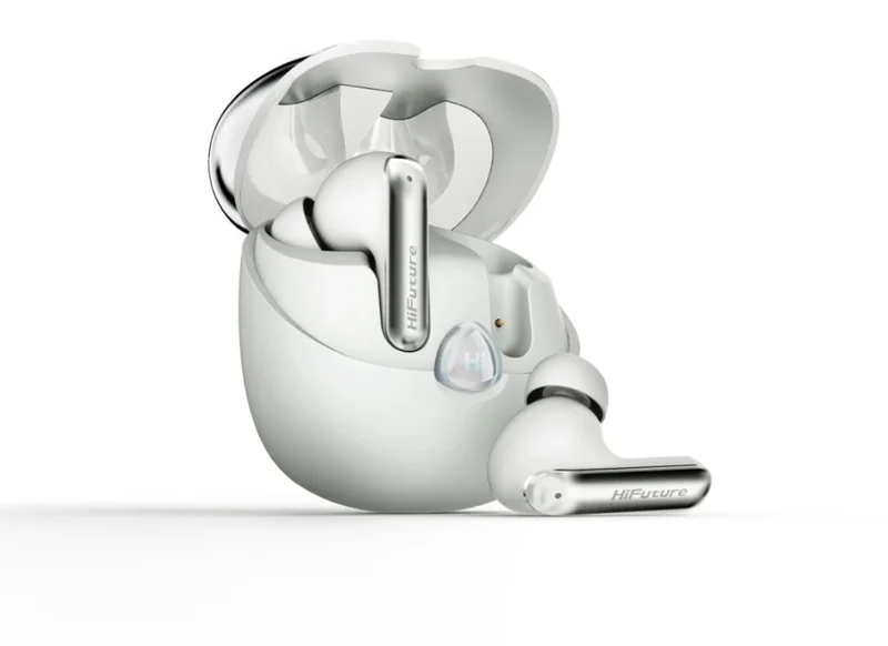 HiFuture SonicAir White, 4MICS ENC, 35 Hours Playtime,  Wireless 5.3, 10MM Driver, Soft Bass, Comfort Fit