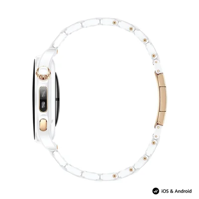 Смарт часовник HUAWEI – Watch 6 Pro Leib-L29C Ceramic Edition, 1.38" LTPO OLED, 2GB RAM, 64GB, 4G LTE, IP68/IP69/5ATM, NFC, бял