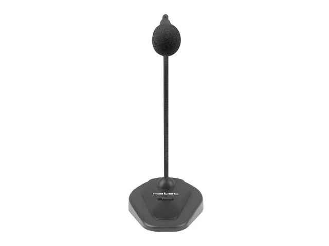 Микрофон NATEC Giraffe 2, динамичен, всенасочен, Mini Jack, 1.80 m, черен
