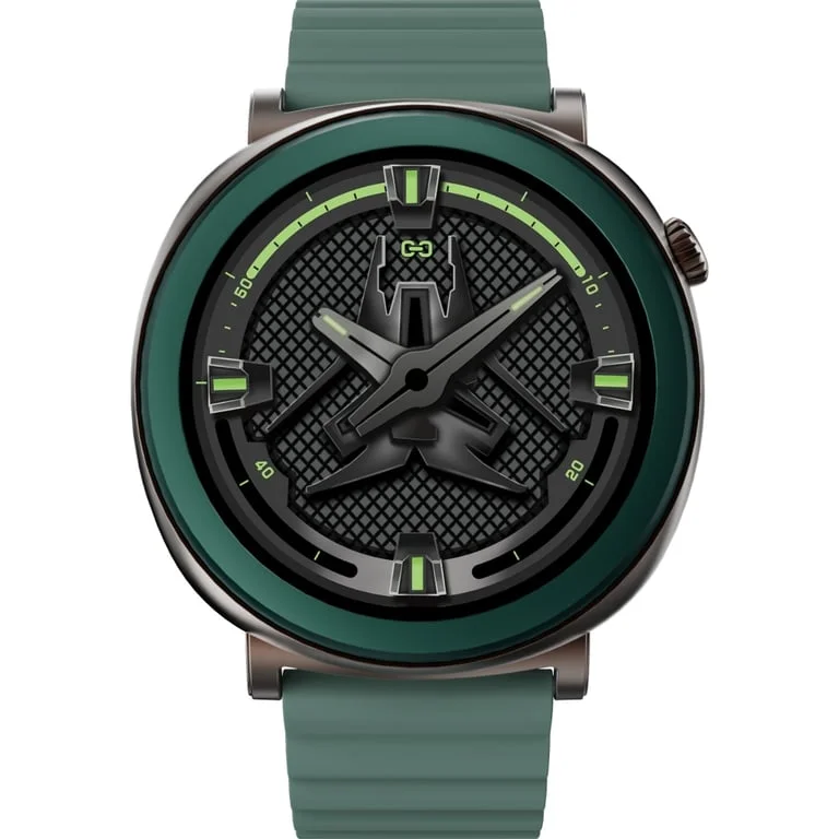 HiFuture Aurora Dark Green, 1.43" AMOLED,  466*466, Powered by Dual Core & Syntra AI, Bluetooth Call, IP68  Waterproof, 24/7 True Heart Rate & Blood Oxygen Sensor, Up to 10 days daily use, Magnetic Strap