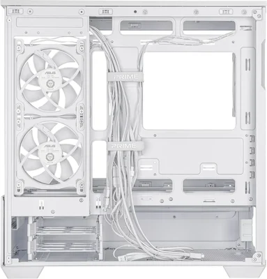 Кутия за компютър ASUS Prime AP202 TG, Micro Tower, Бял