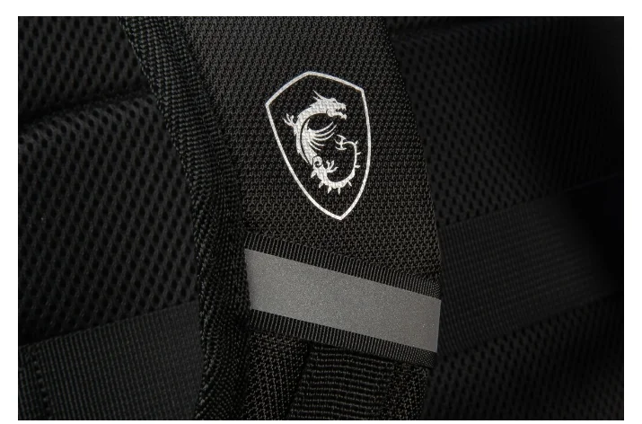 MSI Titan Gaming Backpack, Water resistant  IPX-2, Padded mesh back panel, All laptop up to 18", 51 x 34 x 9cm